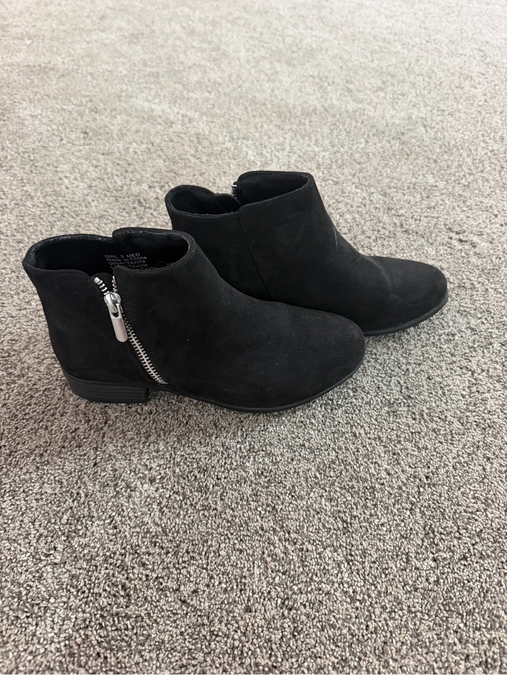 Sonoma Black Kids Ankle Boots with Side Zip